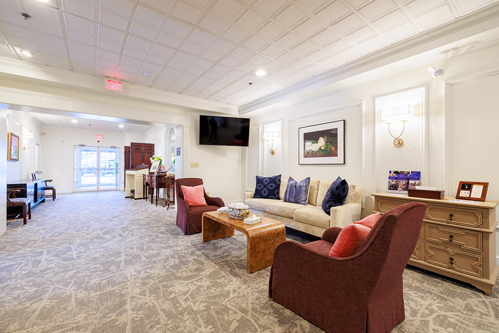 Lobby of Lititz Pike Funeral Home in Lititz, PA