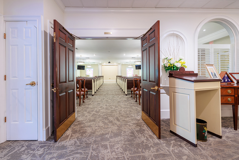 Chapel Room at the Lititz Pike Funeral Home in Lititz, PA