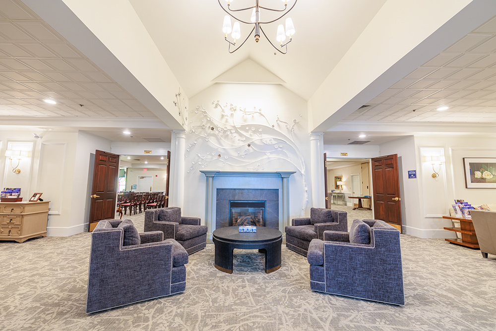 Lobby of Lititz Pike Funeral Home in Lititz, PA